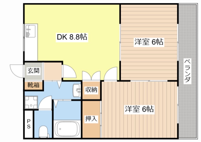間取図 コーポSAWADA