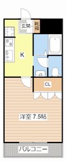 エクシードⅢ 1Kの間取り