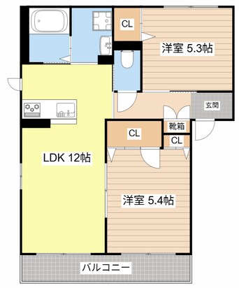 間取図 サンライズ　平田　Ⅱ