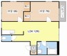 おりーぶ２１ 2LDKの間取り