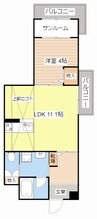 Gran　lago 1LDKの間取り