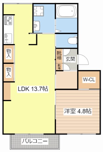 間取図 フレグランス・オカ