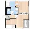 シャトレー六番館 1Rの間取り