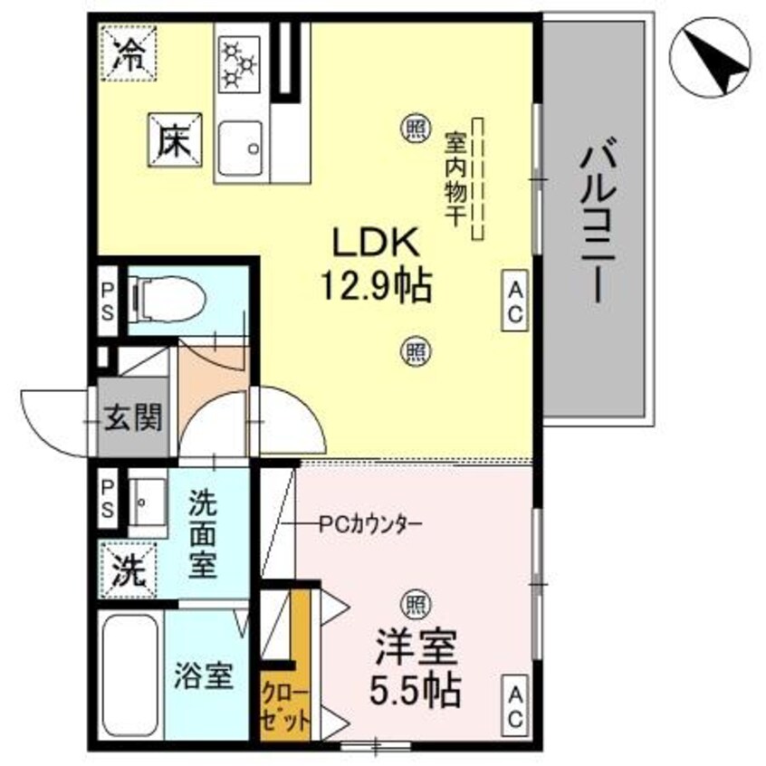 間取図 D-ROOM平井A棟