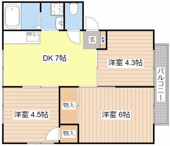 間取図 エクセレントハイツ