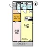 ル・ベリエ 1LDKの間取り