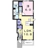 Ａｚｕｒ 1LDKの間取り