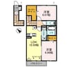 D-room Brlliant (ディールームブリリアント) 2LDKの間取り