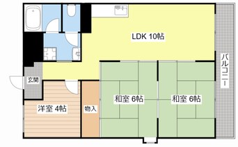 間取図 アスシャルマン野洲