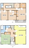 弥高町貸家 4LDKの間取り