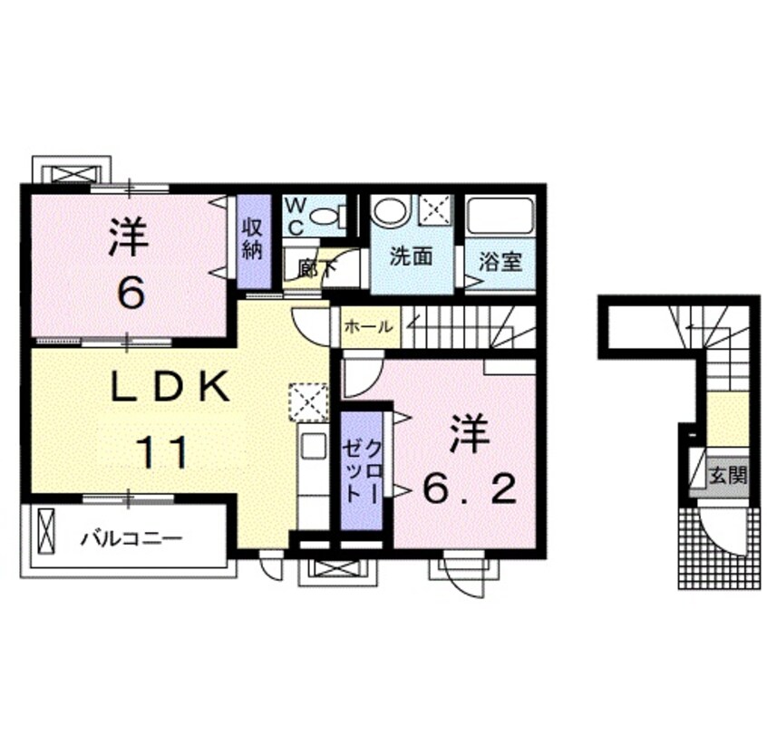 間取図 ビアンキ　チェレステ