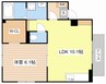 South Garden 1LDKの間取り