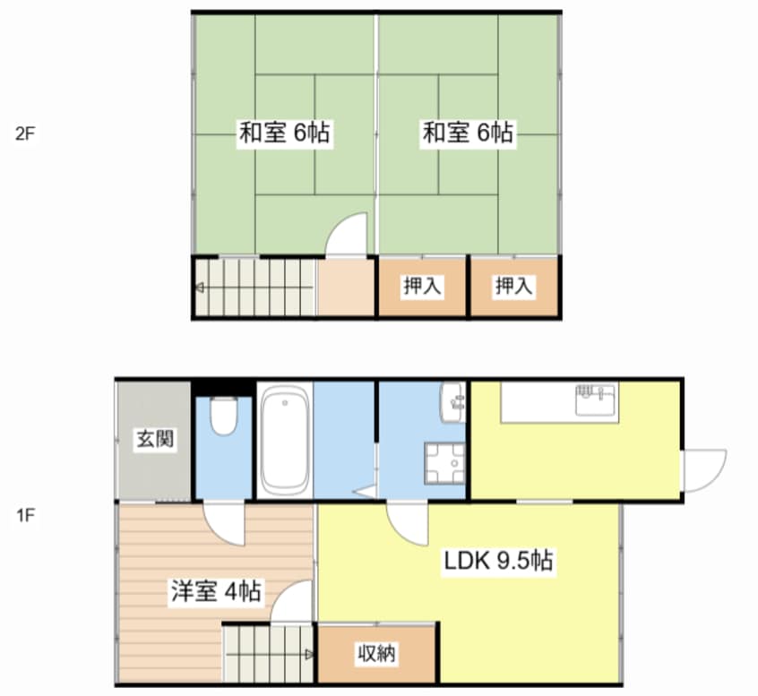 間取図 京町長屋　西棟