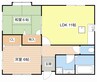 メゾンＭ・Ｙ 2DKの間取り