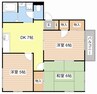 フレックスⅠ 3DKの間取り