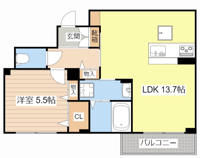 間取り図 エアフォルク河原