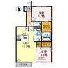 セジュール　ウワト 2LDKの間取り