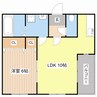 ピュアフラット１２ 1LDKの間取り