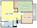 宇根田ハイツの間取図