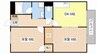 メゾン雅 2DKの間取り