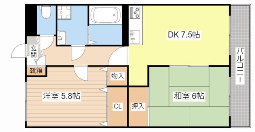 間取図 シャングリシーヌⅠ