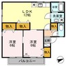セピアコート 2LDKの間取り