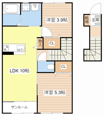 間取図 グッドライフステージ南川瀬