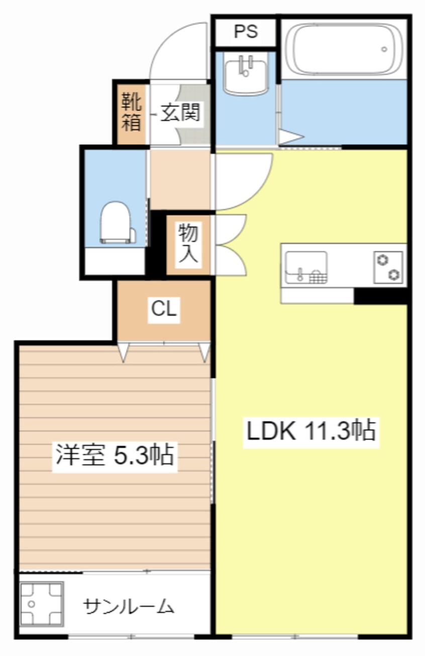 間取図 グッドライフステージ南川瀬