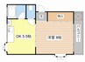 ハイツサンシャイン 1DKの間取り