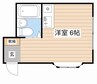 プールブゥ 1Rの間取り