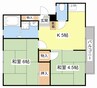 サンシティ原 2Kの間取り