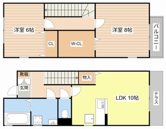 間取図 セジュールグランモアＢ
