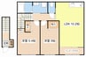 仮称）高宮町アパート新築工事 2LDKの間取り