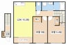 仮称）高宮町アパート新築工事 2LDKの間取り