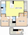 フィオリータ西今 2LDKの間取り