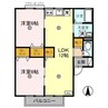 ファミール花の木 2LDKの間取り