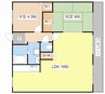カルフールⅡ 2LDKの間取り