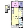 グランド　ヒル壱番館 1LDKの間取り