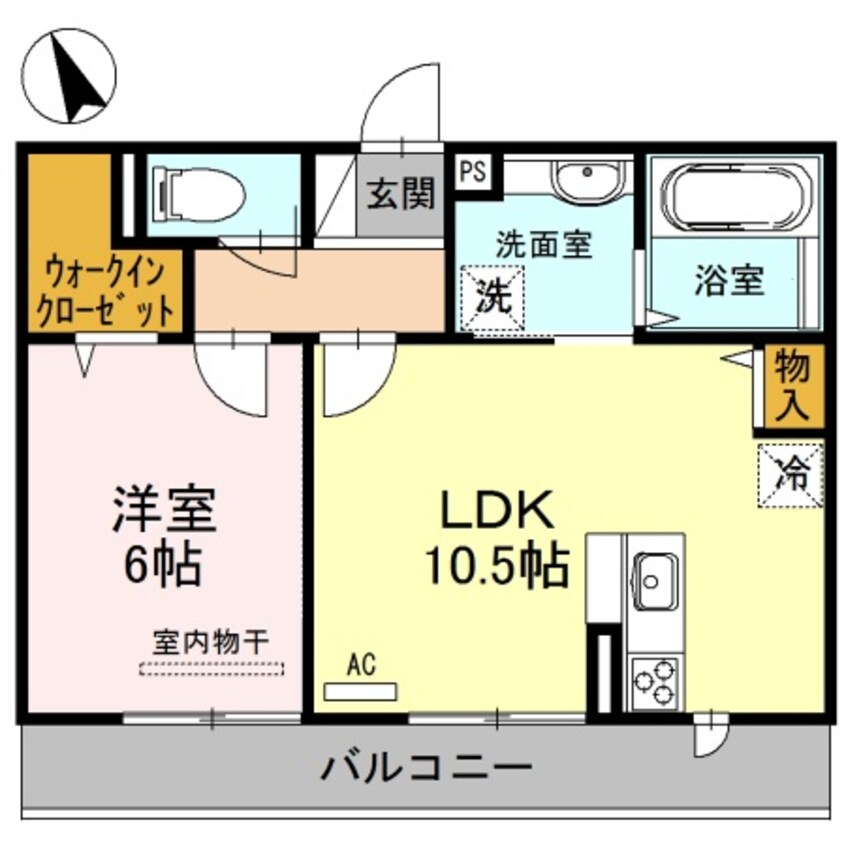 間取図 ヴィラ　シャルマン