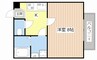 ヴィクトリーⅢ 1Kの間取り