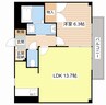 ハイツKSN 1LDKの間取り