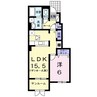 フォレストパーク・七番館 1LDKの間取り