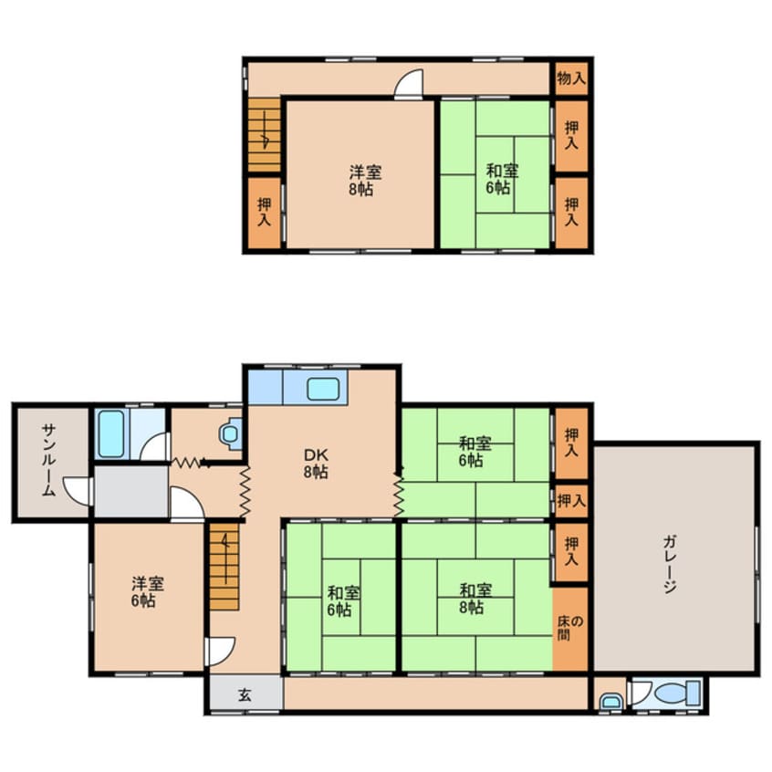 間取図 高月町貸家