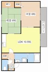 エスペランサ 2LDKの間取り