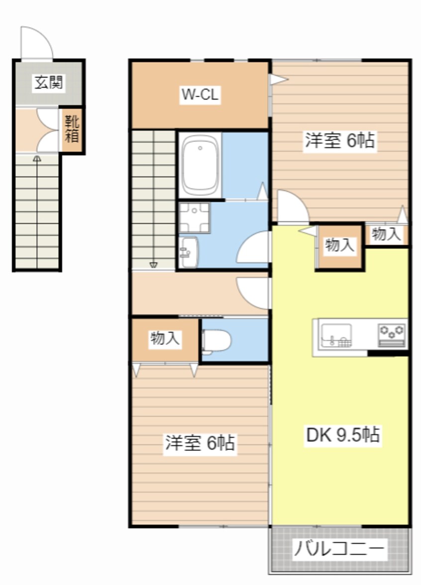 間取図 アルコバレーノ