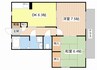 グランステージ 興和 2DKの間取り