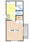 佃コーポⅡ 1Kの間取り