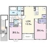 ブリリアントⅡ 2LDKの間取り