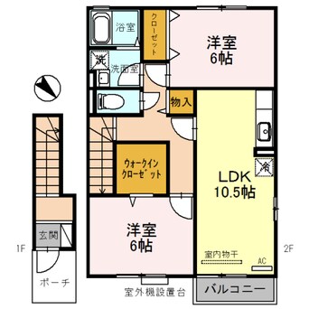 間取図 ロイヤルコート越坊　A棟