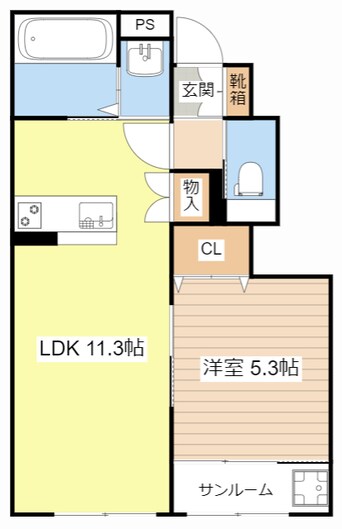 間取図 グッドライフステージ南川瀬